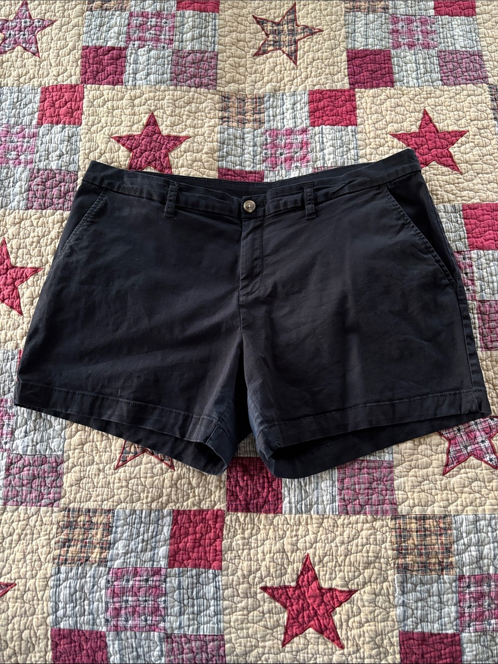 Faded Glory Black Cotton Chino Shorts